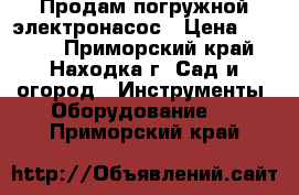 Продам погружной электронасос › Цена ­ 3 000 - Приморский край, Находка г. Сад и огород » Инструменты. Оборудование   . Приморский край